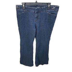 Axcess Womens Size 14 Blue Solid Bootcut Jeans